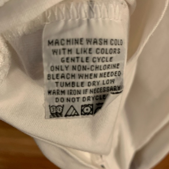 INDIGO PALMS White with lime green lining 1/4 zip front light sweatshirt-MED - Picture 5 of 9